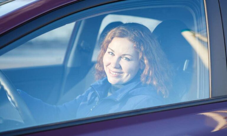 Driver side window glass