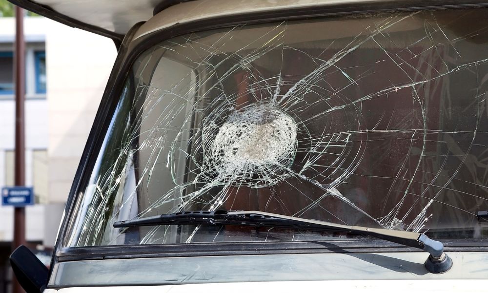 Spider crack windshield repair