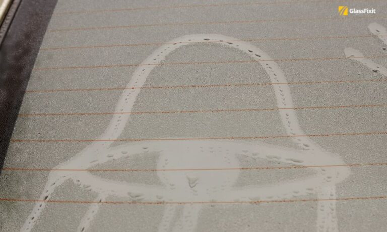 Rear windshield lines