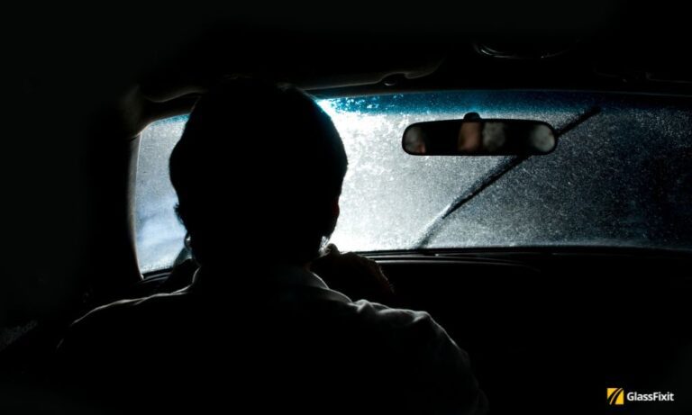 Windshield glare at night