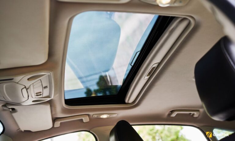 Car sunroof leaking
